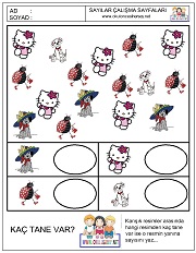 okul öncesi 1 sayısı çizgi çalışması